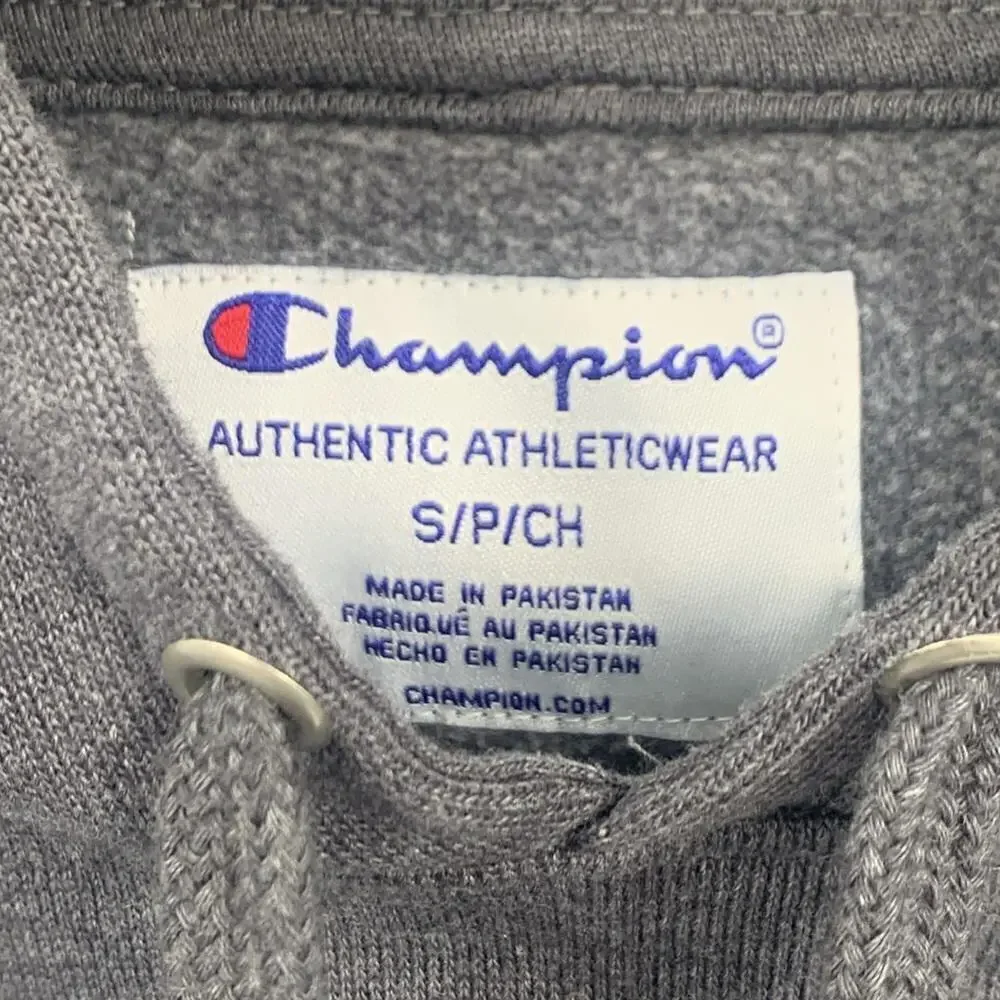 Champion Men's Classic Pullover Hoodie - Gray Size Small
